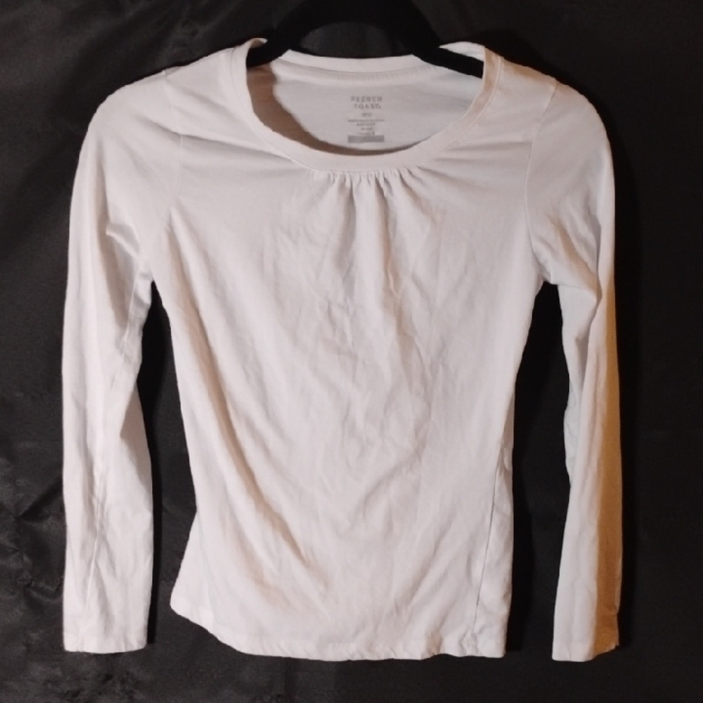 French Toast Cream Sleeve Fitted Blouse